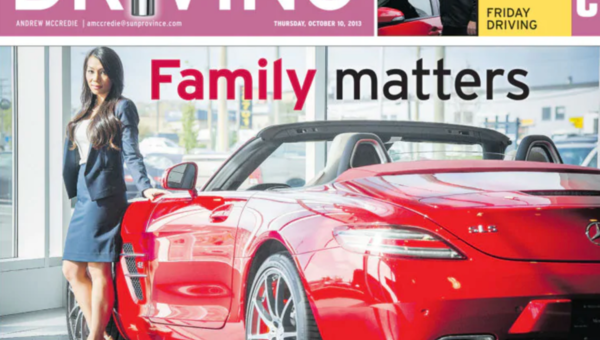 Cindy Nguyen, business manager for Mercedes-Benz Langley, featured in the Province Newspaper.