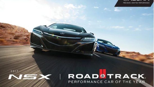 Acura NSX Named Road and Track 2017 Performance Car of the Year