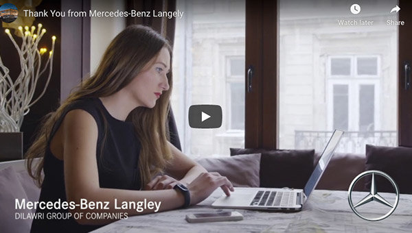 Thank You from Mercedes-Benz Langley