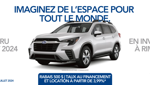 Subaru Ascent 2024: Grand format, Grande capacité, Grande Aventure.