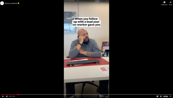 Wrong customer