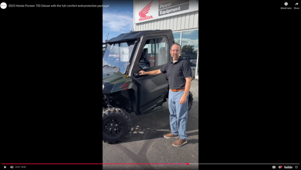 2025 Honda Prioneer 700 Deluxe