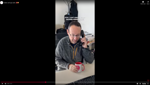 Sales call yap sesh..