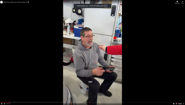 What do you want to say to the next person??