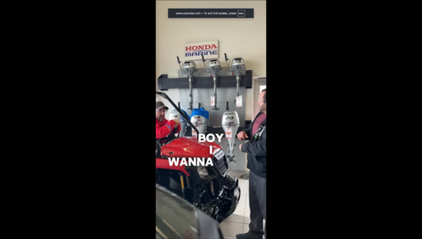 This customer's obsessed with me