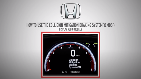 How to Use Collision Mitigation Braking System (CMBS) - Display Audio Models