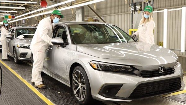 All-New 2022 Honda Civic Sedan Begins Production in Canada