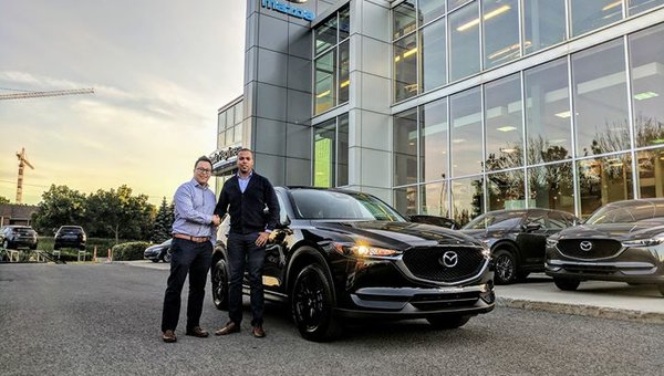 Congratulation to Justin Bissonnette for his new CX-5 !, Mazda Gabriel Plateau