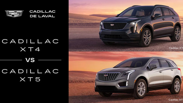 Differences between the Cadillac XT4 vs the XT5 at Cadillac Laval