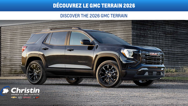 Le GMC Terrain 2026 : Un VUS adapté à tous vos besoins