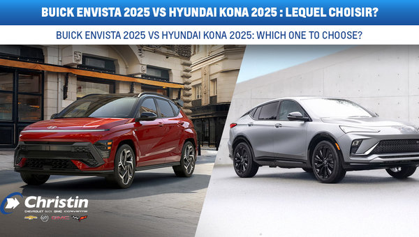2025 Buick Envista vs 2025 Hyundai Kona: Which is the better choice for Montreal?