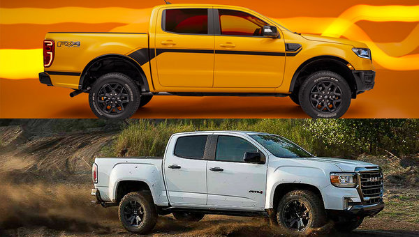 Ford Ranger vs GMC Canyon 2023 : différences, fiche et prix