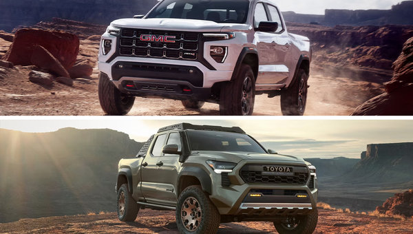 Notre comparatif entre le GMC Canyon 2024 vs Toyota Tacoma 2024