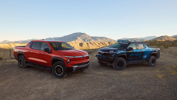 Le Chevrolet Silverado EV ZR2 en met plein la vue