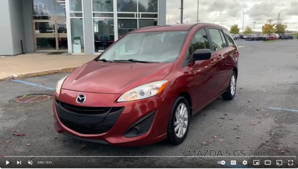 Discover our 2012 MAZDA 5 GS !