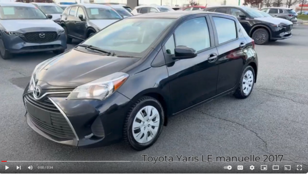 HERE'S OU 2017 TOYOTA YARIS LE !