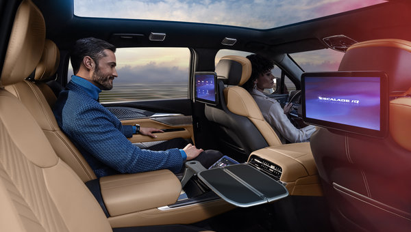 Executive Rear Seat Experience: 7 Luxury Features in the Cadillac Escalade IQ
