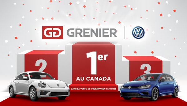 Grenier Volkswagen premier au Canada pour les ventes de véhicules d’occasion certifiés