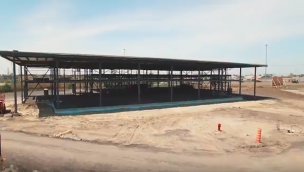 Grenier BMW: Construction vue aérienne structure