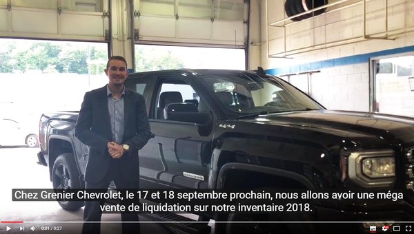 Grenier Chevrolet BIG INVENTORY SALE
