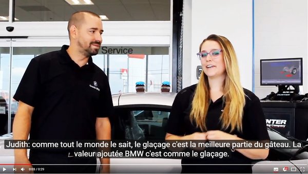 La valeur ajoutée BMW c'est le glaçage sur le gâteau