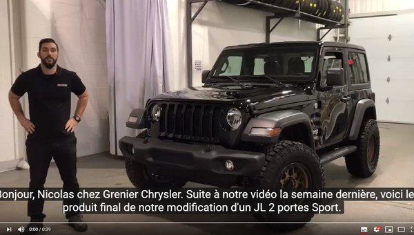 Jeep JL Sport 2018 MODIFIÉ PAR GRENIER OFF ROAD!