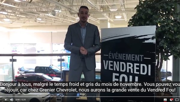 Grenier Chevrolet : BLACK FRIDAY SALE!