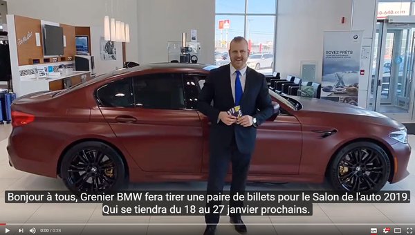 Gagnez vos billets pour le salon de l'auto 2019!