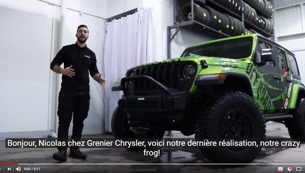 Grenier Chrysler Dodge Jeep in Terrebonne | OFF ROAD : New Crazy frog Jeep  Wrangler project!