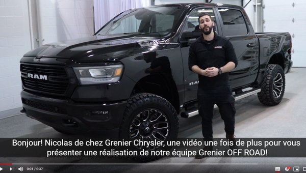 RAM 1500 2019 BIG HORN MODIFIÉ OFF ROAD