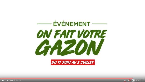 ÉVÉNEMENT «ON FAIT VOTRE GAZON»