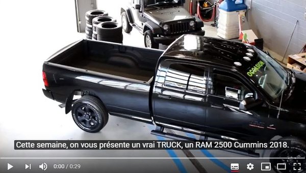 Véhicule Vedette : RAM 2500 Cummins 2018