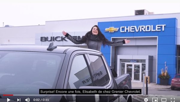 C'est la vente VENDREDI FOU chez Grenier Chevrolet !