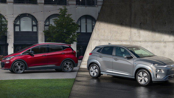 Chevrolet Bolt 2020 vs Hyundai Kona EV 2020