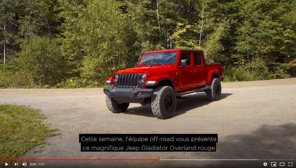 Voici notre Jeep Gladiator Overland !