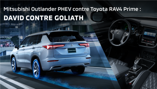 Mitsubishi Outlander PHEV contre Toyota RAV4 Prime : David contre Goliath