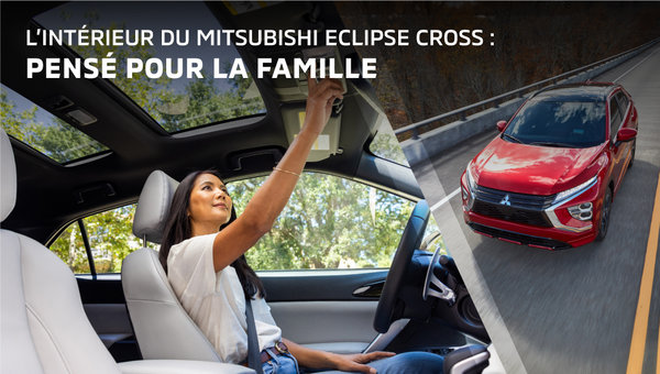 L’intérieur du Mitsubishi Eclipse Cross : pensé pour la famille