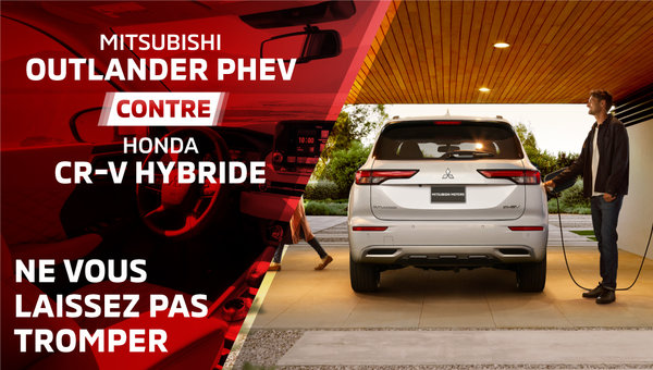 Mitsubishi Outlander PHEV contre Honda CR-V hybride : ne vous laissez pas tromper
