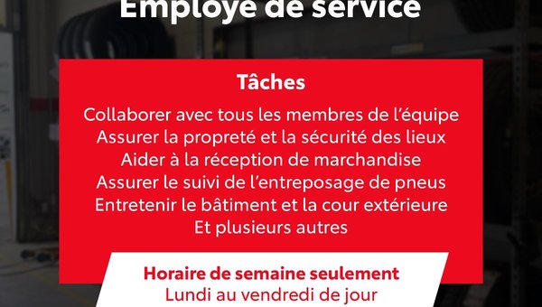 EMPLOYÉ.E DE SERVICE