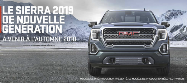 Le tout nouveau GMC Sierra 2019