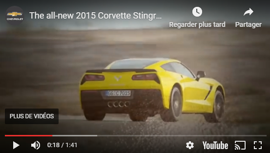 Venez découvrir la nouvelle Chevrolet Corvette Stingray 2015 chez Automobiles Paillé