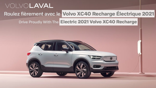 Drive Proudly with the 2021 Volvo XC40 Electric Recharge