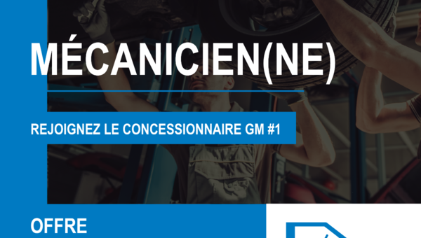 Offre d'emploi - Mécanicien(e)
