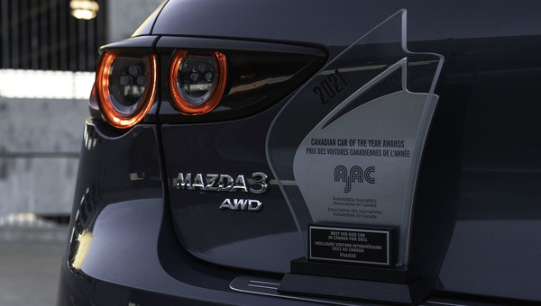 The 2021 Mazda3 wins AJAC award for best car in its segment