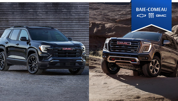 Discover the 2025 GMC Yukon and Terrain in Baie-Comeau