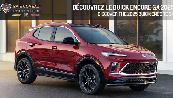 Discover the 2025 Buick Encore GX at Baie-Comeau GMC Chevrolet Buick