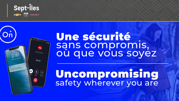 Bénéfice d’avoir l’OnStar Guardian : Une sécurité sans compromis, où que vous soyez
