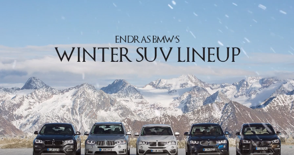 Wintertime Is Coming - Endras BMW Winter SUV Promo