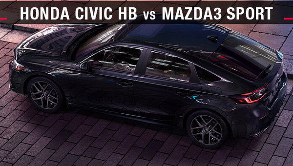 Honda Civic HB 2023 VS Mazda3 Sport 2023