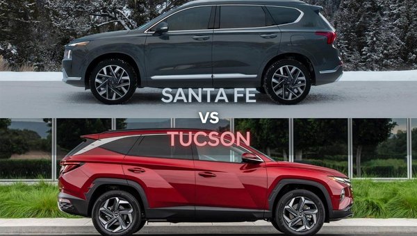 Hyundai Santa Fe 2022 vs Hyundai Tucson 2022